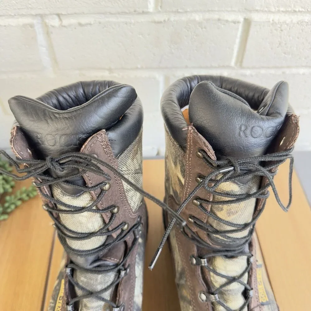 Rocky Hunting Boots Men’s 13 M Gore-Tex 500G Thinsulate Camo Leather Waterproof